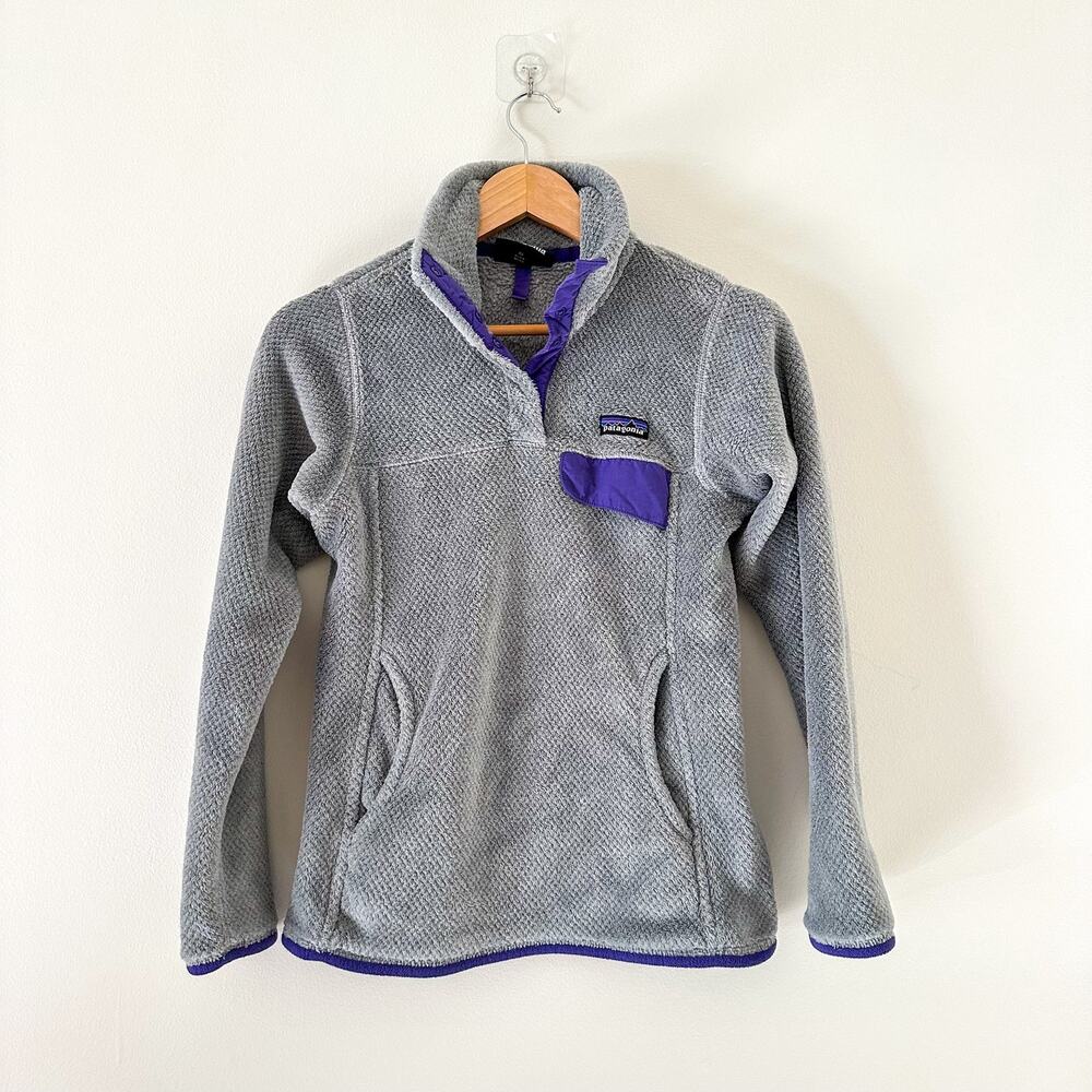 Patagonia Re-Tool Snap-T Fleece Pullover Jacket Gray XS